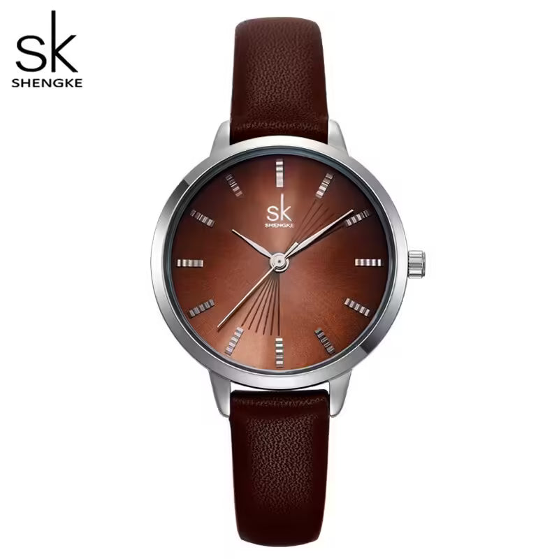 SK Leather Women Watch (K9017)