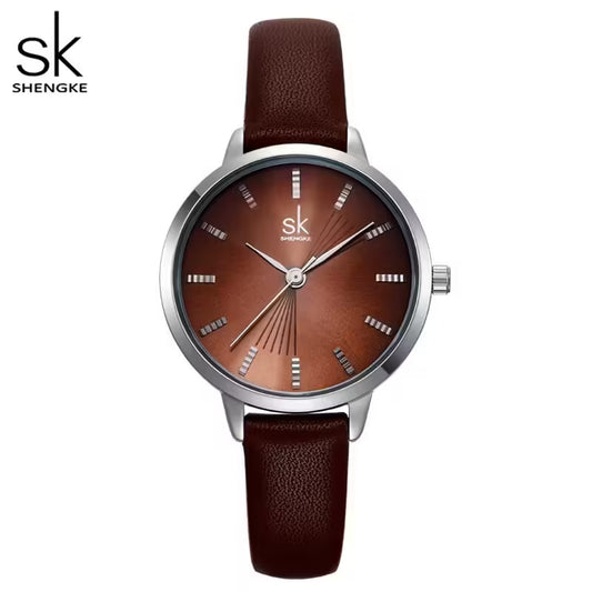 SK Leather Women Watch (K9017)