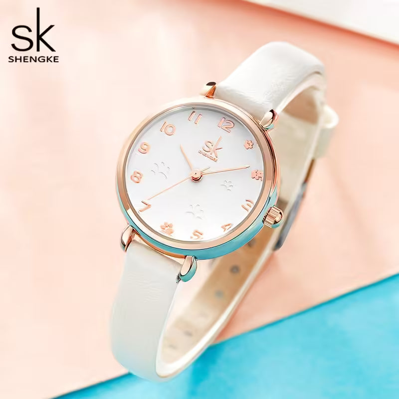 ساعة SK الجلدية النسائية (K9025)