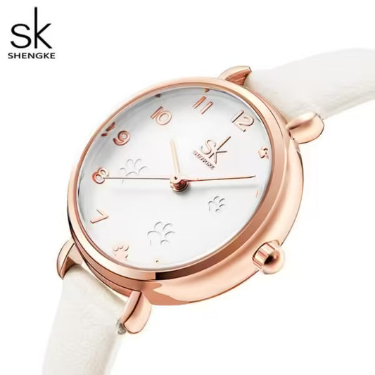 ساعة SK الجلدية النسائية (K9025)