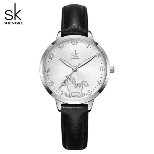 ساعة SK الجلدية النسائية (K9027)