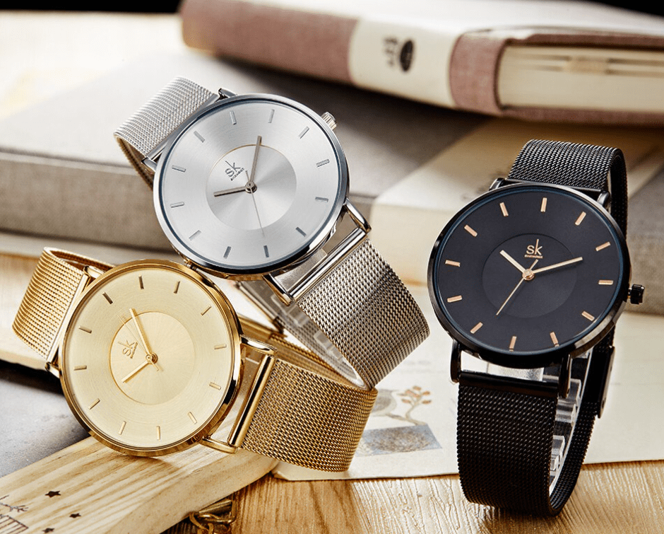 Montre femme SK Mesh en acier inoxydable (K0030)