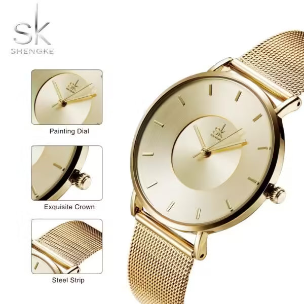 Montre femme SK Mesh en acier inoxydable (K0030)