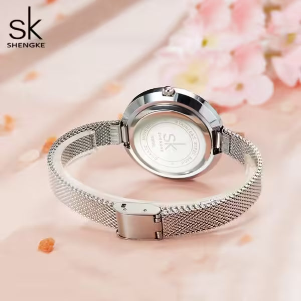 SK Mesh Stainless Steel Women Watch (K0030)