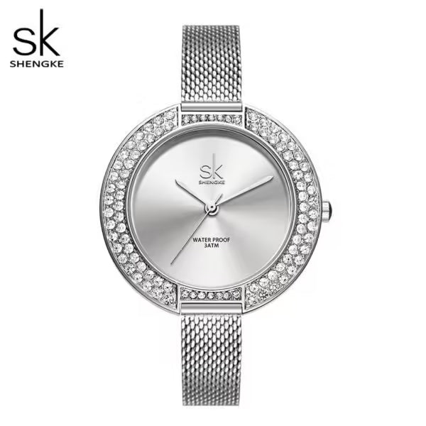 SK Mesh Stainless Steel Women Watch (K0030)