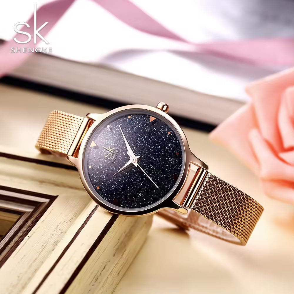 Montre femme SK Mesh en acier inoxydable (K0063)