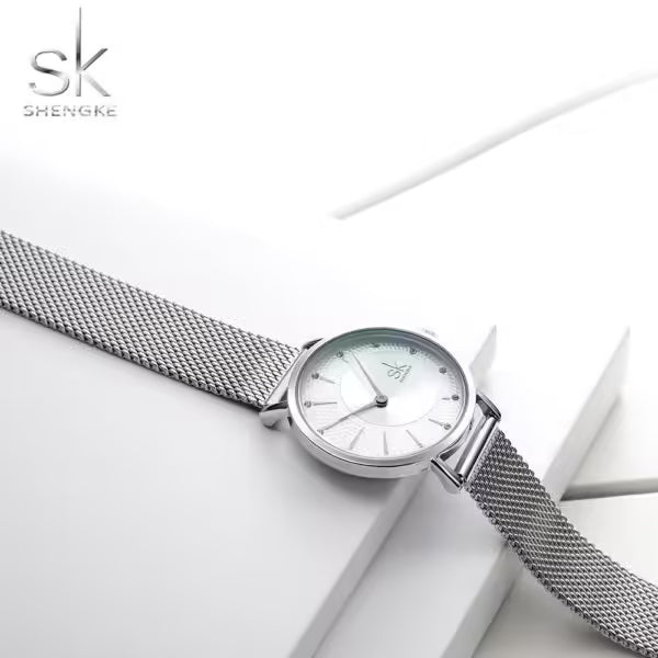 Montre femme SK Mesh en acier inoxydable (K0093)