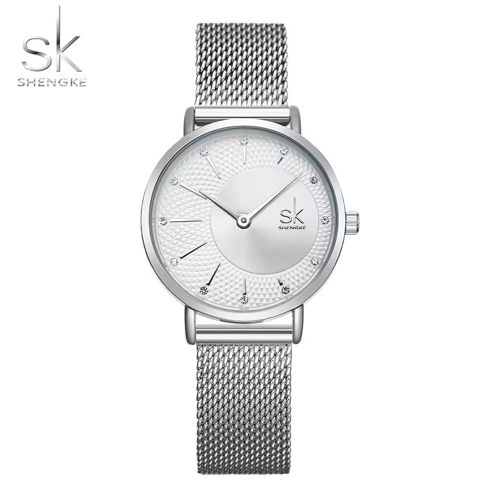 Montre femme SK Mesh en acier inoxydable (K0093)