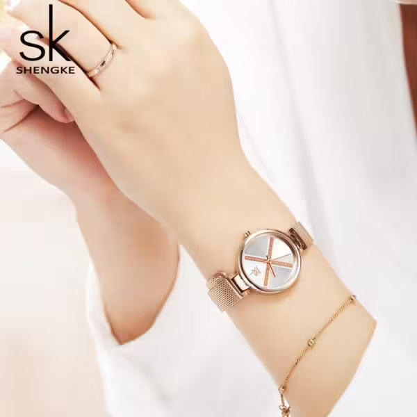 Montre femme SK Mesh en acier inoxydable (K0102)