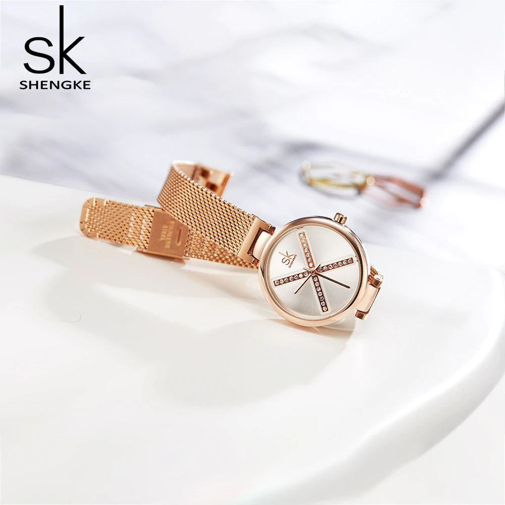 Montre femme SK Mesh en acier inoxydable (K0102)