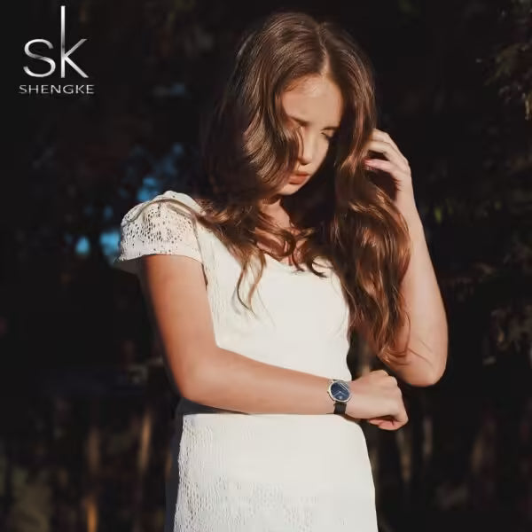 SK Mesh Stainless Steel Women Watch (K0106)