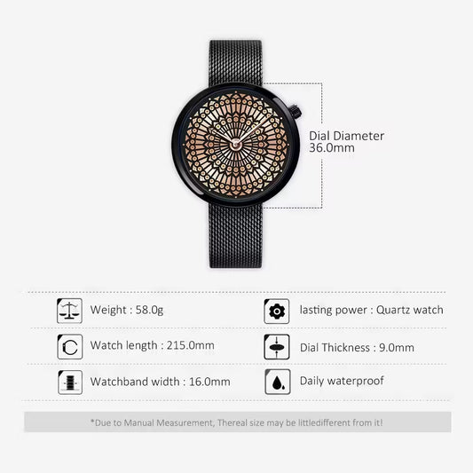 SK Mesh Stainless Steel Women Watch (K0114)