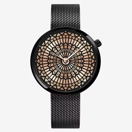 SK Mesh Stainless Steel Women Watch (K0114)