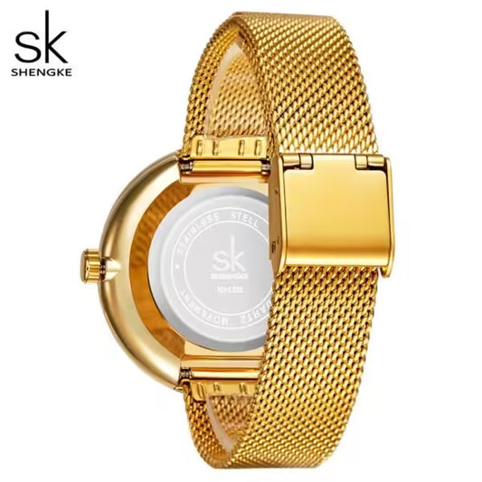 SK Mesh Stainless Steel Women Watch (K0132)