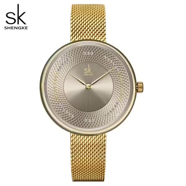 SK Mesh Stainless Steel Women Watch (K0132)