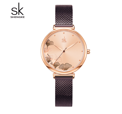 SK Mesh Stainless Steel Women Watch (K0139)