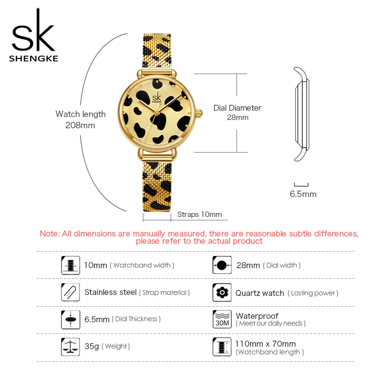 SK Mesh Stainless Steel Women Watch (K0152)