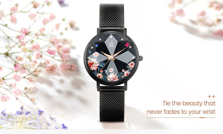 Montre femme SK Mesh en acier inoxydable (K0157)