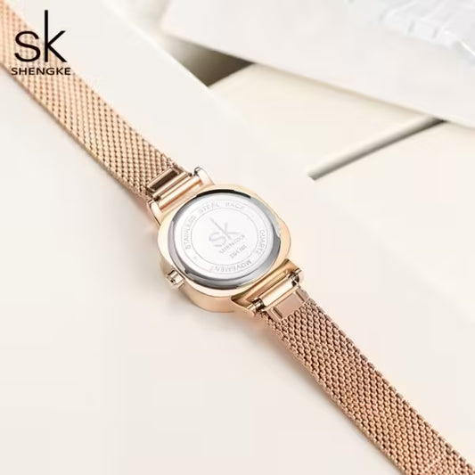 SK Mesh Stainless Steel Women Watch (K0170)