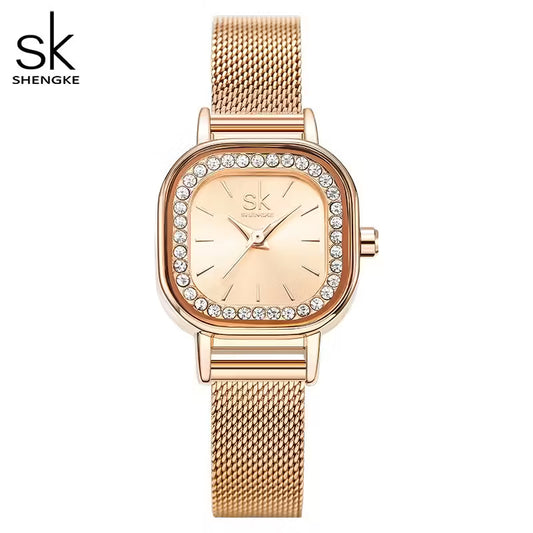 SK Mesh Stainless Steel Women Watch (K0170)