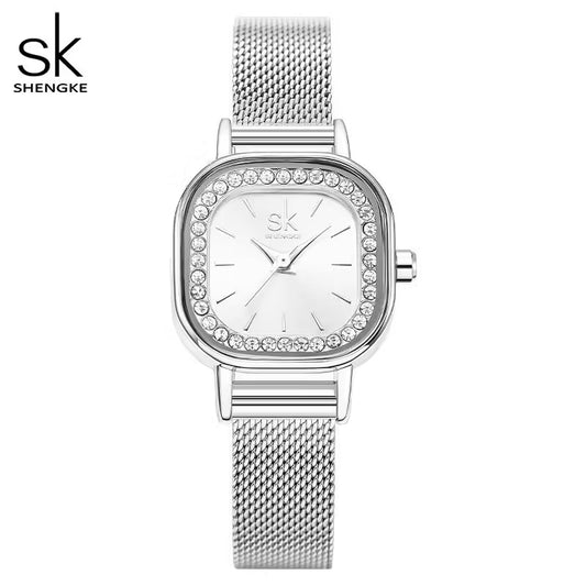 SK Mesh Stainless Steel Women Watch (K0170)