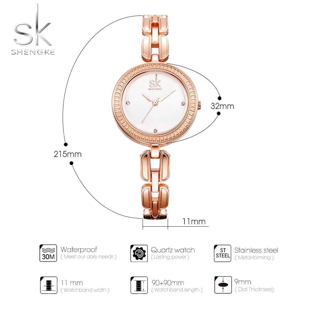 Montre femme SK en acier inoxydable (K0003)