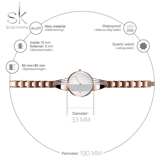 SK Stainless Steel Women Watch (K0062)