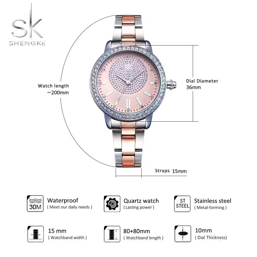 SK Stainless Steel Women Watch (K0075)