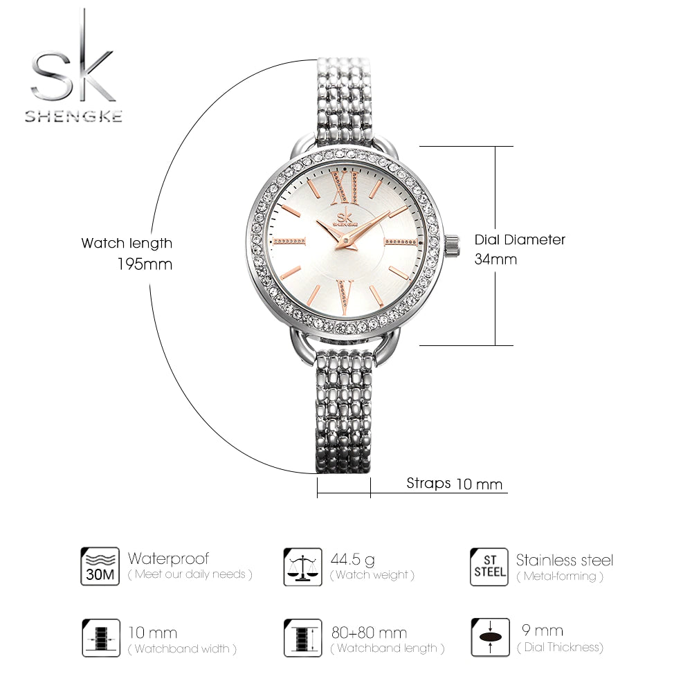 SK Stainless Steel Women Watch (K0089)