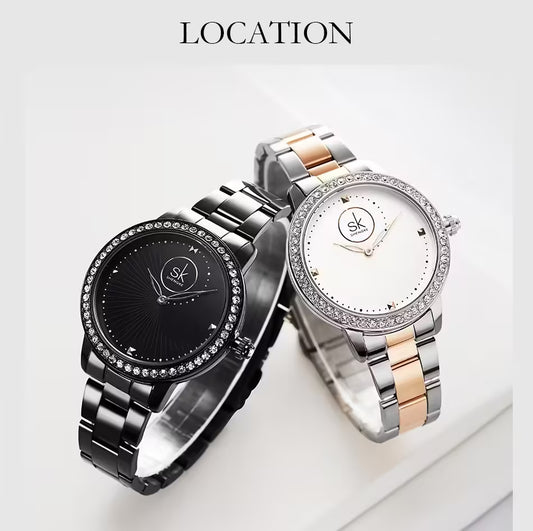 SK Stainless Steel Women Watch (K0111)