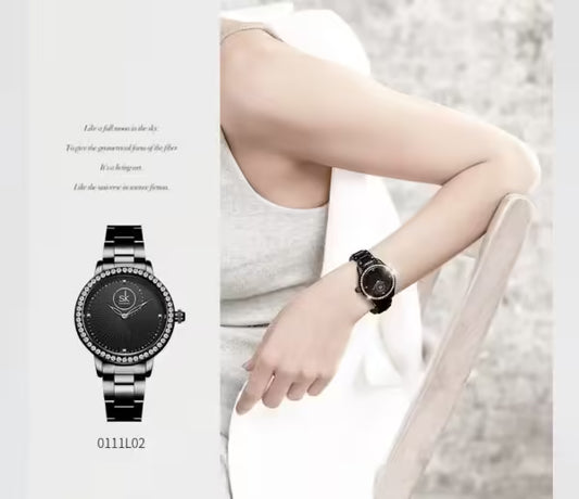 SK Stainless Steel Women Watch (K0111)