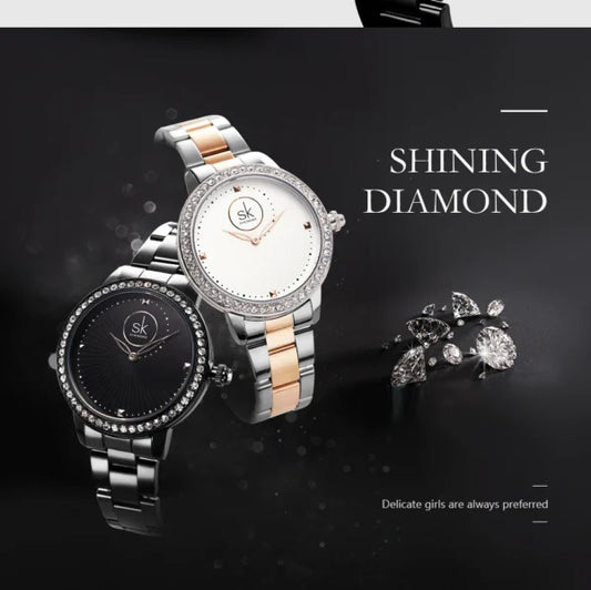 SK Stainless Steel Women Watch (K0111)