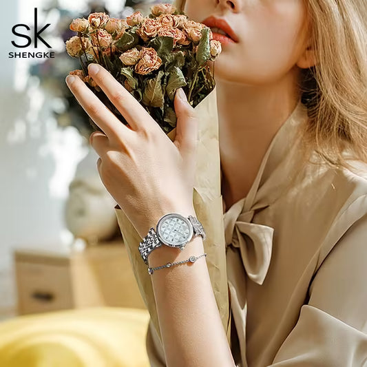SK Stainless Steel Women Watch (K0136)
