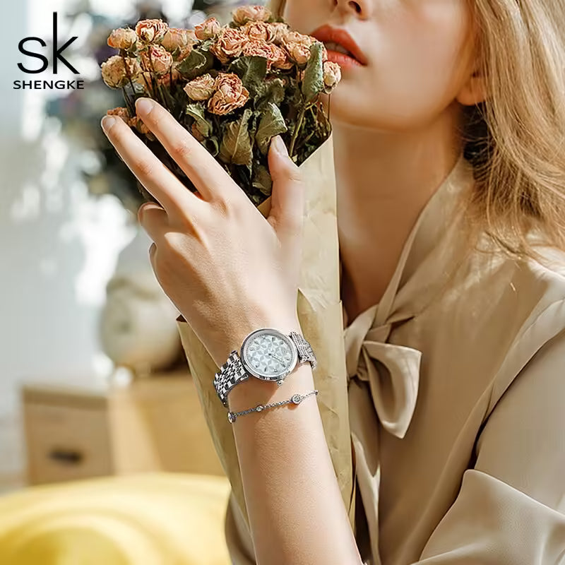 Montre femme SK en acier inoxydable (K0136)