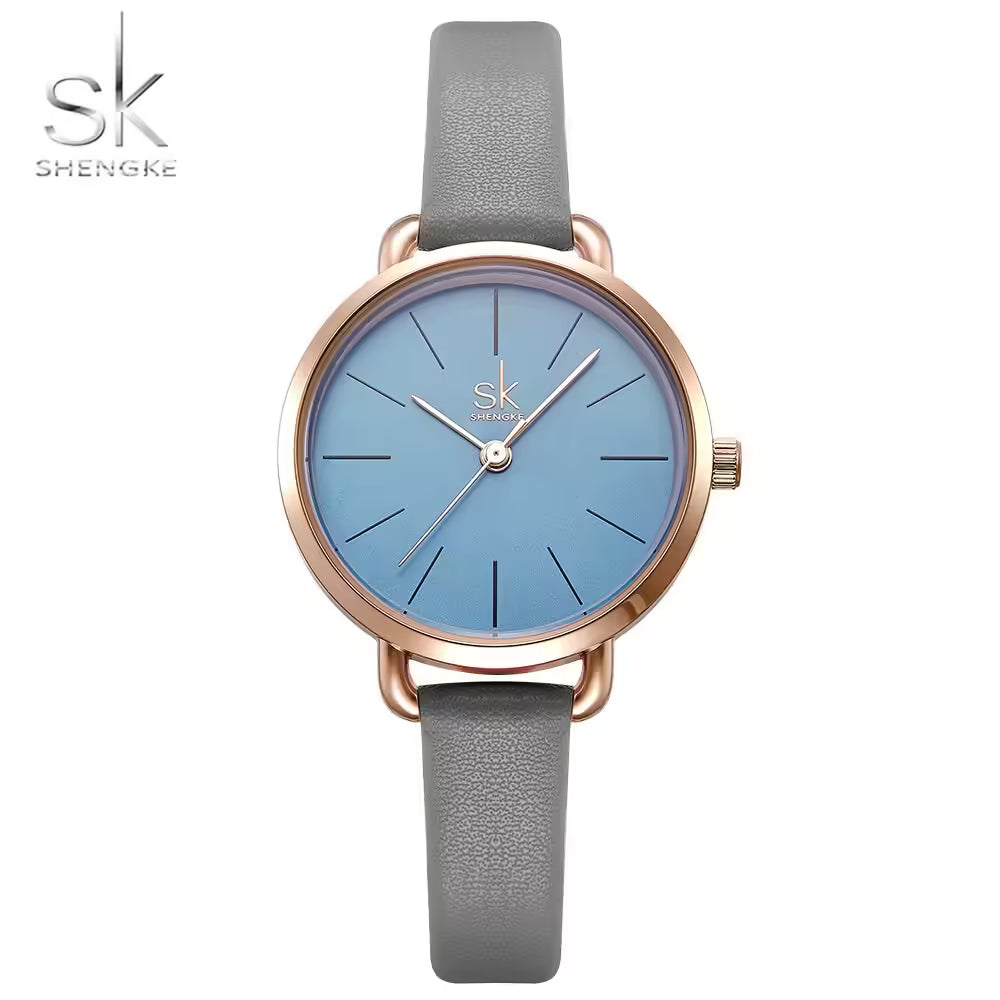 Montre en cuir simple pour femme SK (SK8021)