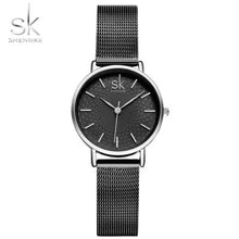 Montre SK pour femme, modèle simple en acier inoxydable (SK0006)