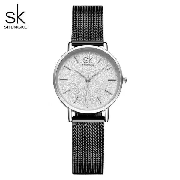 Montre SK pour femme, modèle simple en acier inoxydable (SK0006)