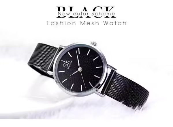 Montre SK pour femme, modèle simple en acier inoxydable (SK0006)