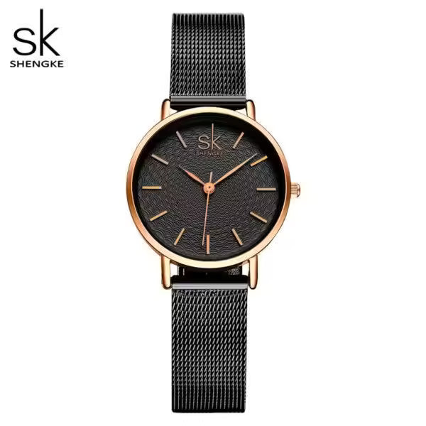 Montre SK pour femme, modèle simple en acier inoxydable (SK0006)