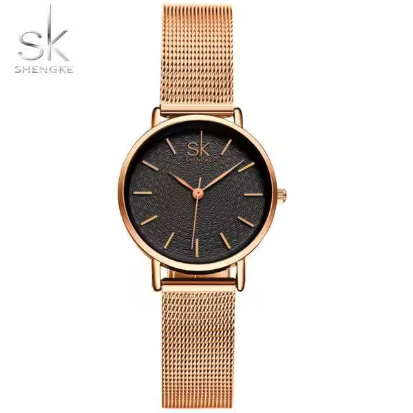 Montre SK pour femme, modèle simple en acier inoxydable (SK0006)