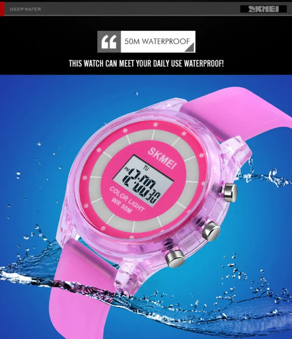 SKMEI Kids Digital Silicone Strap Watch (1596)
