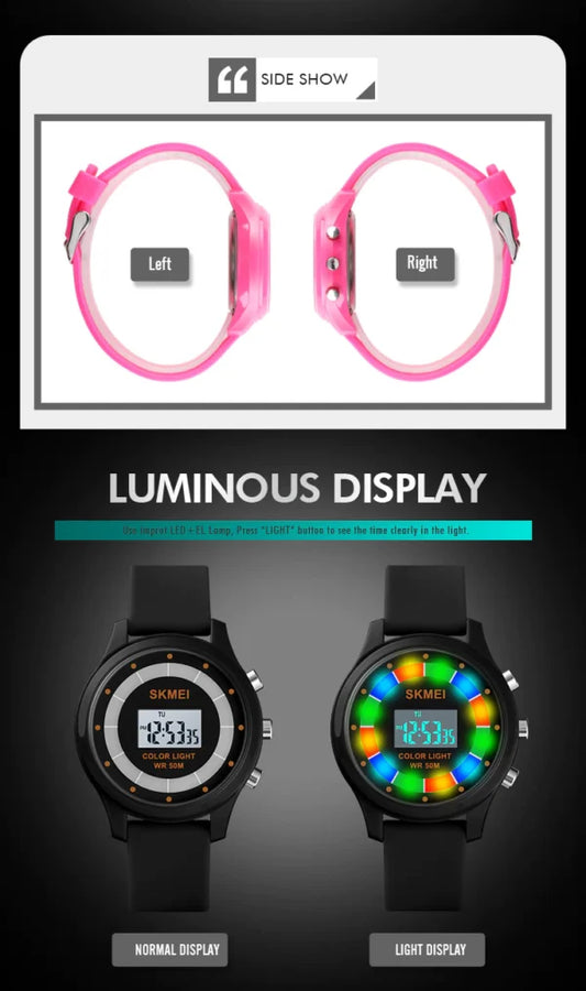 SKMEI Kids Digital Silicone Strap Watch (1596)