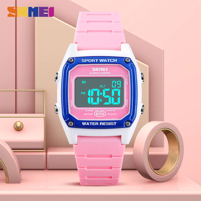 Montre numérique pour enfants SKMEI avec bracelet en silicone (1614)