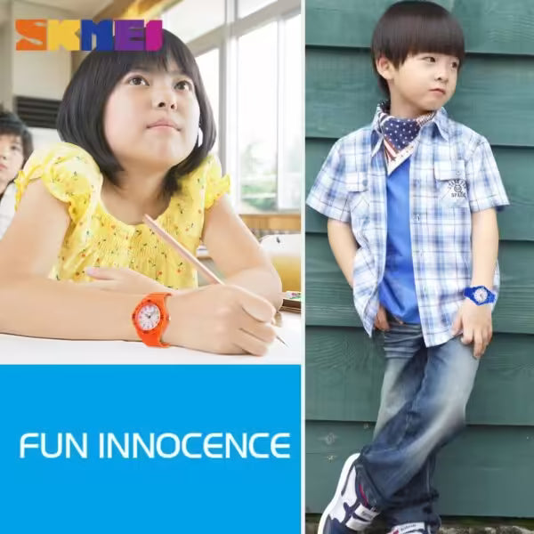 SKMEI Kids Analog Silicone Strap Watch (1043)
