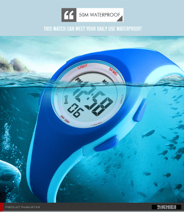 Montre numérique pour enfants SKMEI avec bracelet en silicone (1459)