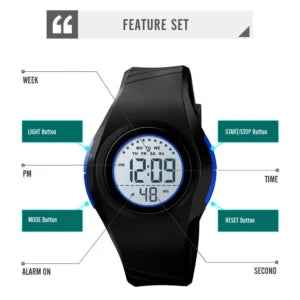 SKMEI Kids Digital Silicone Strap Watch (1556)