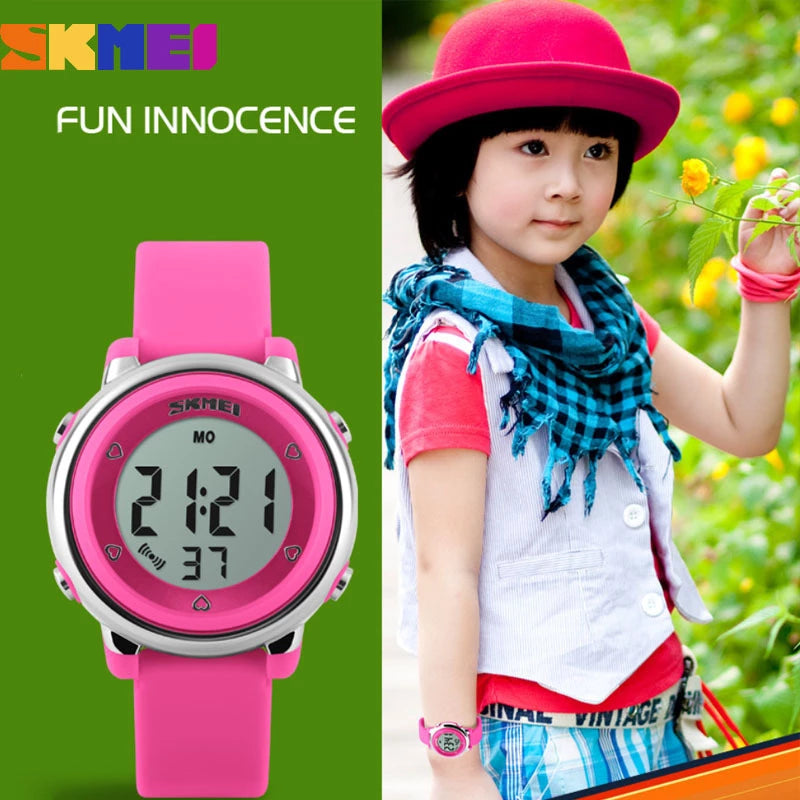 Montre numérique pour enfants SKMEI avec bracelet en silicone (1100) 