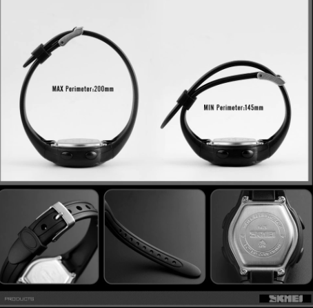 Montre numérique pour enfants SKMEI avec bracelet en silicone (1479)