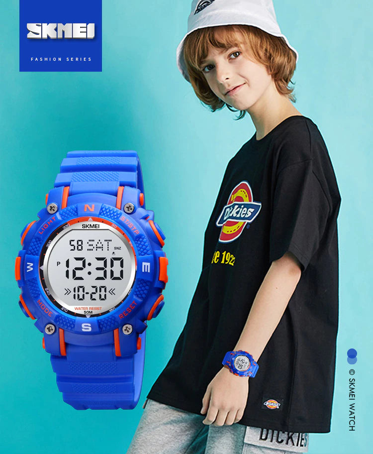 Montre numérique pour enfants SKMEI avec bracelet en silicone (1613)