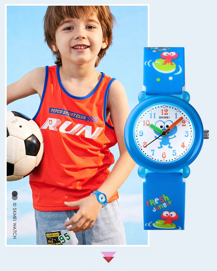 Montre SKMEI pour enfants, analogique, avec bracelet en silicone (1621)